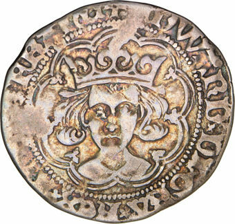 Edward IV, Groat (Second reign) Very Fine_obv