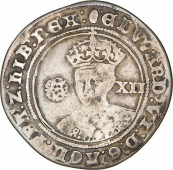 Edward VI, Shilling (fine silver issue)_obv