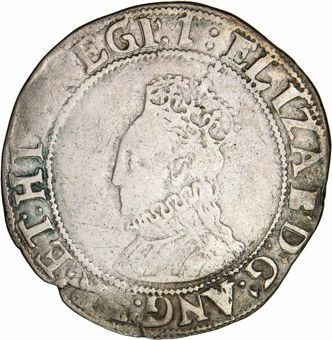 Elizabeth I, Shilling 1601 Good Fine/Very Fine_obv
