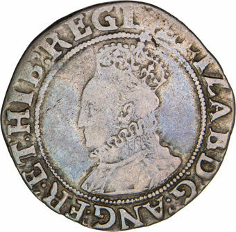 Elizabeth I, Penny (1592-95) Fine_obv