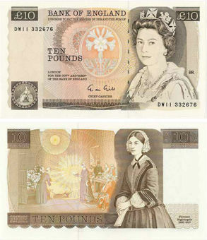Bank of England, G.M. Gill Chief Cashier (1988-1991), £10 'Florence Nightingale' (B354) Crisp Uncirculated.
