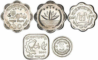 Bangladesh, 4-coin mint set_obv