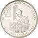 Falkland Islands, 50 Pence Churchill - Man of Many Parts 'Statesman' Silver Piedfort Crown_obv