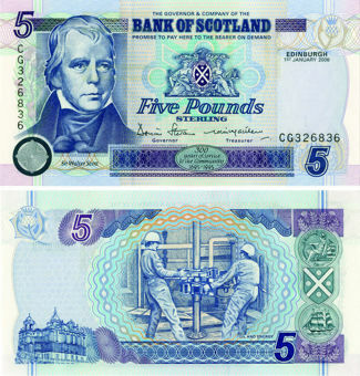 Bank Scotland £5 2006 P119e Unc_obv