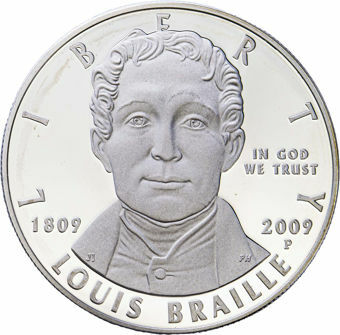 200th Anniversary Dollar of the birth of Louis Braille_obv