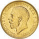 George V 1918 Sovereign Struck in India Extremely Fine_obv