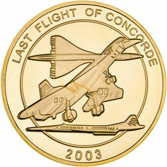 Medal for the last flight of Concorde_obv