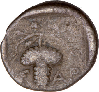 Thrace, Odrysian Dynasty. Saratokos. Ca. 407-369 B.C. AR Trihemiobol._rev