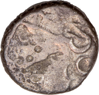Celtic Gaul, Sequani. Ca. mid 1st. Century B.C., AR Quinarius._obv