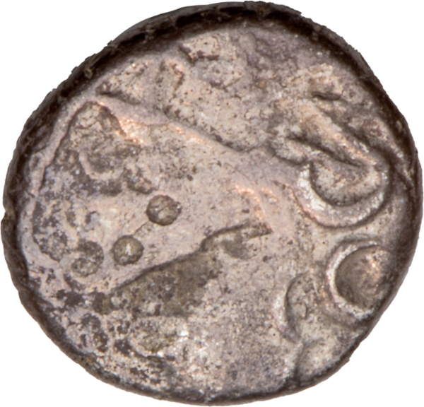 Celtic Gaul, Sequani. Ca. mid 1st. Century B.C., AR Quinarius._obv
