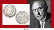 Picture of Deutsch Marks dedicated to Konrad Adenauer (Former chancellor of West Germany)