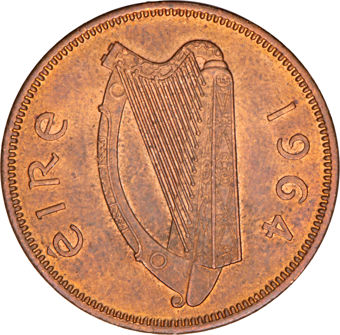 Ireland, Halfpenny 1964 Unc-BU_obv