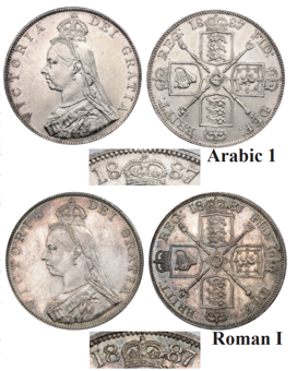 1887 Queen Victoria Double Florins