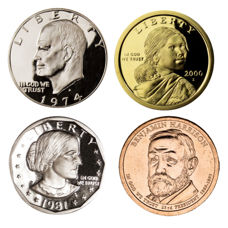 USA Dollar Set of 4 (Three Proofs & One Unc)