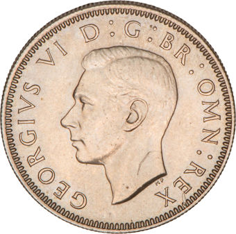 The first Scottish Cupro-Nickel Shillings  (1947-1951)_obv_1948