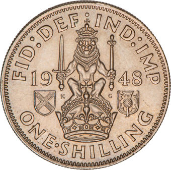 The first Scottish Cupro-Nickel Shillings  (1947-1951)_rev_1948