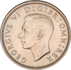 George VI Shilling Scottish 1948 Uncirculated
