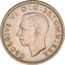 George VI, Shilling, 1949 Scottish, Uncirculated