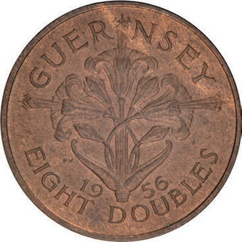 Last 8 double coins from Guernsey_rev_uncirculated