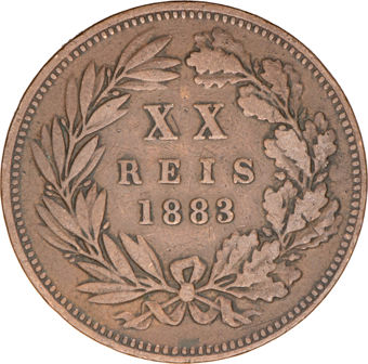 Old Portuguese 20 reis coins_rev
