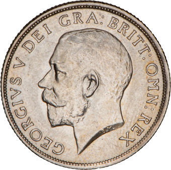 High Grade Shillings of George V_1918_obv