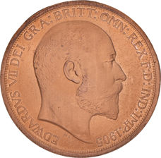 Edward VII Patina Wales 2 Piedforts c g_obv