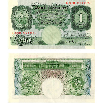Fourth Issue green £1, K.O. Peppiatt
