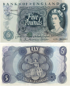 J Q Hollom Portrait £5 B297
