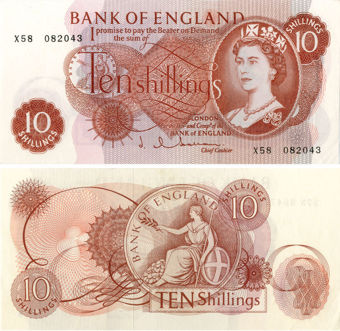 J Q Hollom Portrait 10/- B294 & B295
