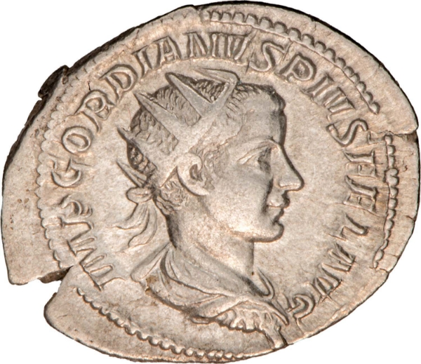 Gordian III. A.D. 238-244., AR Ant. LIBERALITAS AVG IIII._obv