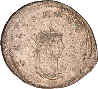 Gallienus, A.D. 253-268, Antioch - A.D. 267-268. Billon Antoninianus._obv