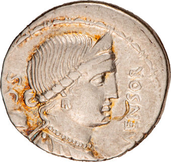 Roman Republic. 75 B.C. - L. Farsuleius Mensor., Rome. AR Denarius._obv
