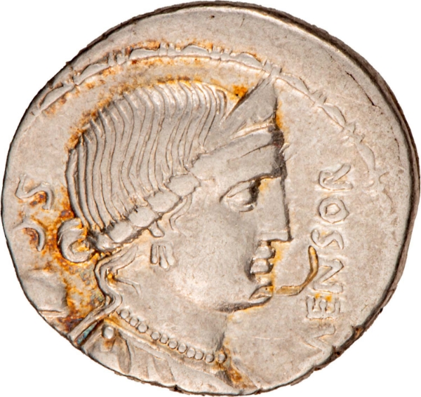Roman Republic. 75 B.C. - L. Farsuleius Mensor., Rome. AR Denarius._obv