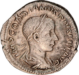 Gordian III. 238-244 AD. AR Denarius. Rome._obv