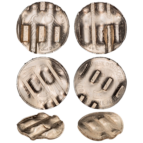 Pair of German Waffle Coins_main