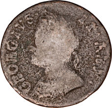 George II Old Head Farthing Fair_obv