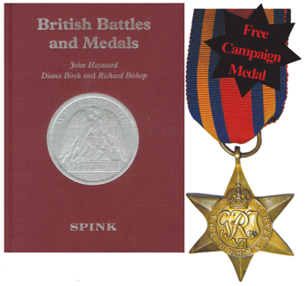 British Battles & Medals PLUS FREE BURMA STAR
