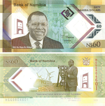 Namibia 60 Dollars (2024) Polymer P-New Unc