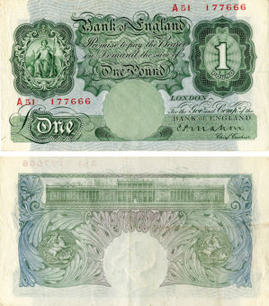 C P Mahon £1 B212  AVF A Prefix