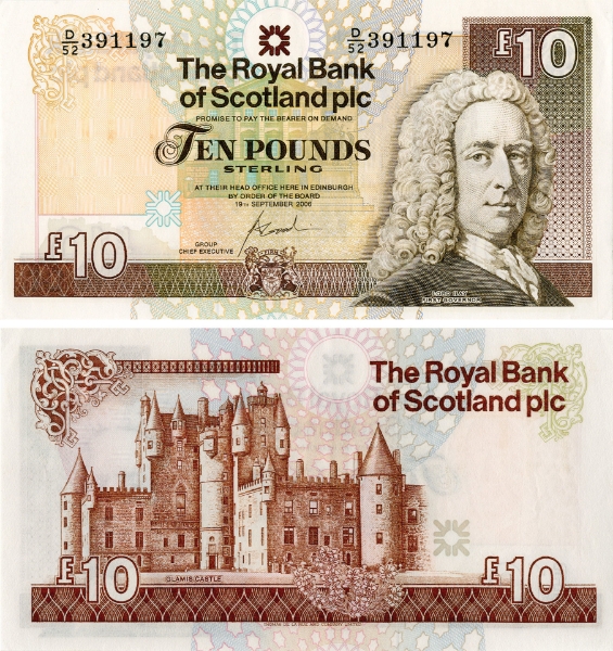 Royal Bank Scotland £10  P353 Unc