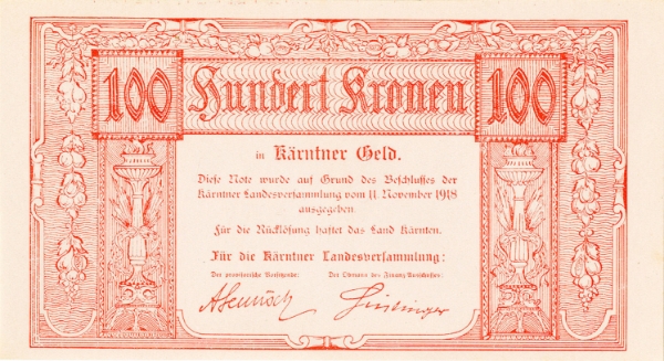 Austrian States Karntner 100 Kronen 1910 PS105 Unc