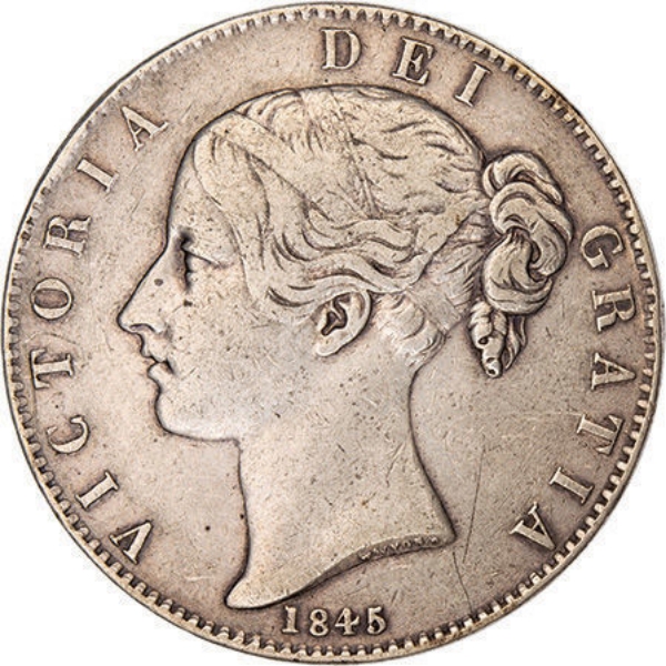Victoria Young Head Crown About Very Fine_obv