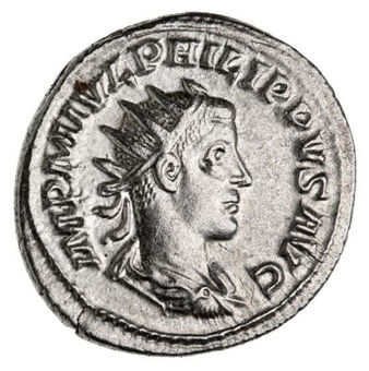 Philip the Arab and Philip II 244-249 AD. Father and son duo who ruled an Empire_obv_1