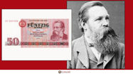 Picture of East Germany twenty marks dedicated to Friedrich Engels (Former German Philosopher)
