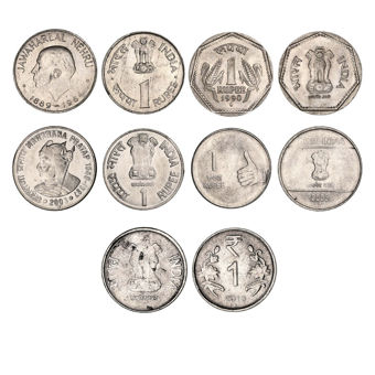 Set of Five Indian Rupees_main