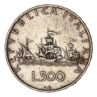 Italy Silver 500 Lire Good Very Fine_rev