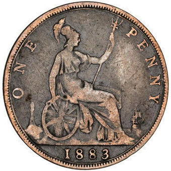 Victorian Bun Head Pennies from 1883-1885_rev