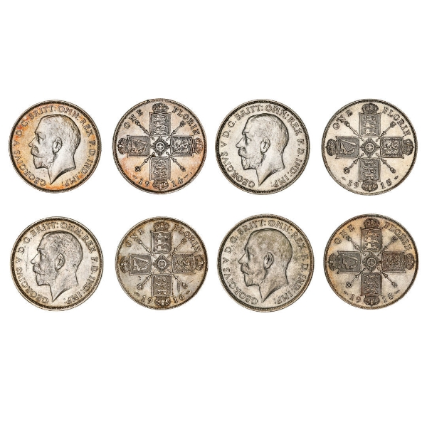 Better Sterling Silver Florins  of George V_main