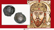Picture of Aspron Trachy Honours Isaac II Angelos (a former Byzantine Emperor)