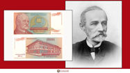 Picture of Yugoslavian Dinar dedicated to Jovan Jovanovic Zmaj (Former Poet)